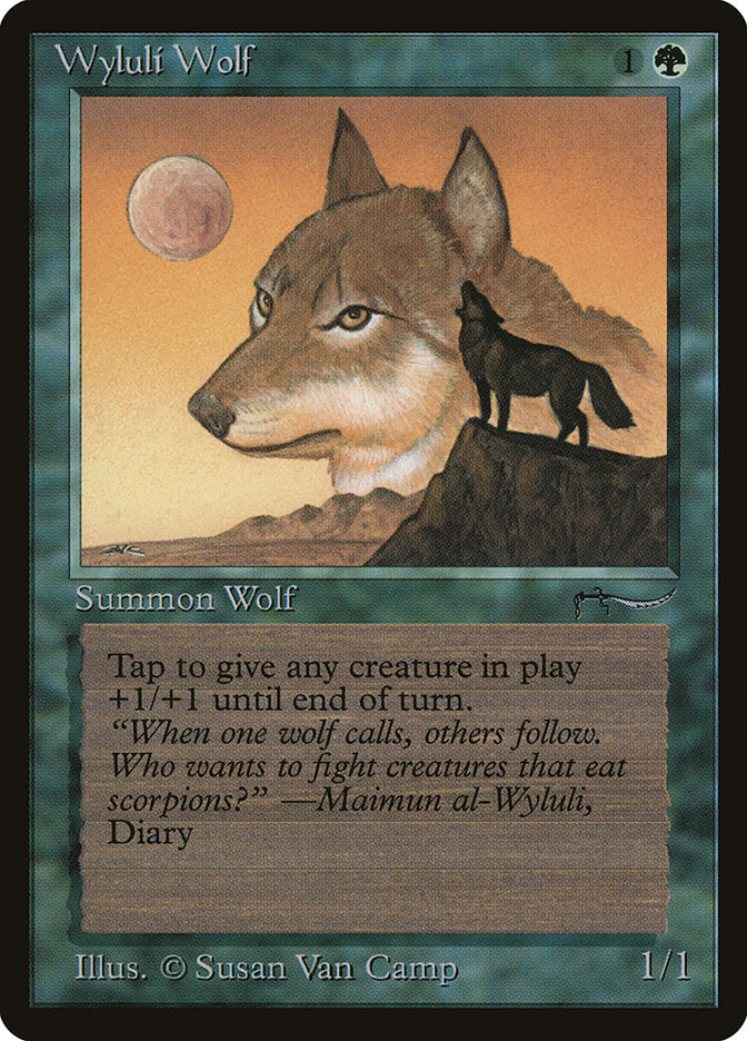 {C} Wyluli Wolf (Dark Mana Cost) [Arabian Nights][ARN 055]