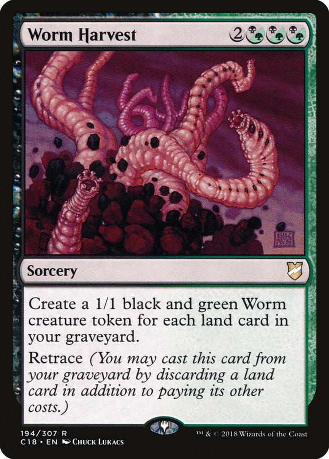 {R} Worm Harvest [Commander 2018][C18 194]