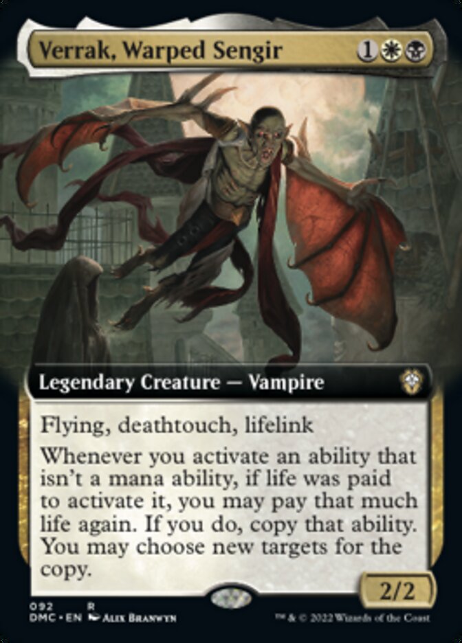 {R} Verrak, Warped Sengir (Extended Art) [Dominaria United Commander][DMC 092]