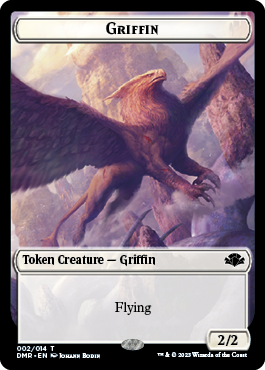 {T} Zombie // Griffin Double-Sided Token [Dominaria Remastered Tokens][TDMR 5//2]