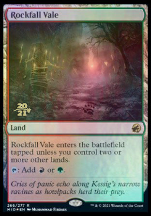 {R} Rockfall Vale [Innistrad: Midnight Hunt Prerelease Promos][PR MID 266]