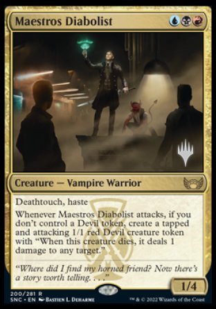 {R} Maestros Diabolist (Promo Pack) [Streets of New Capenna Promos][PP SNC 200]