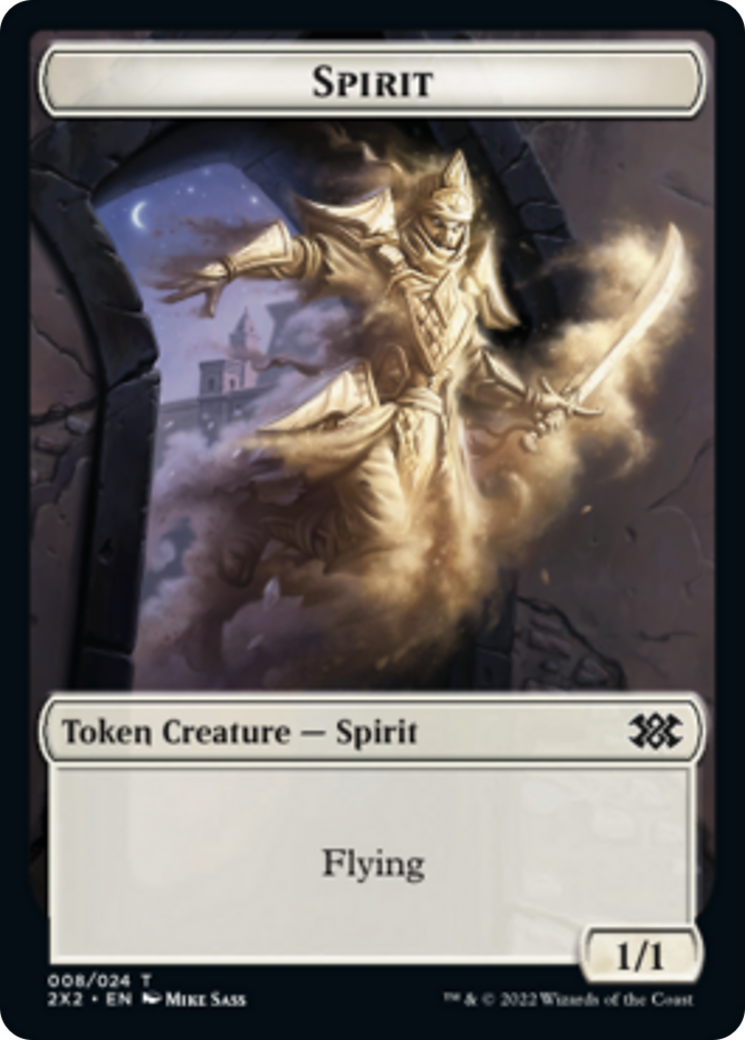 {T} Zombie // Spirit Double-sided Token [Double Masters 2022 Tokens][T2X2 12//8]