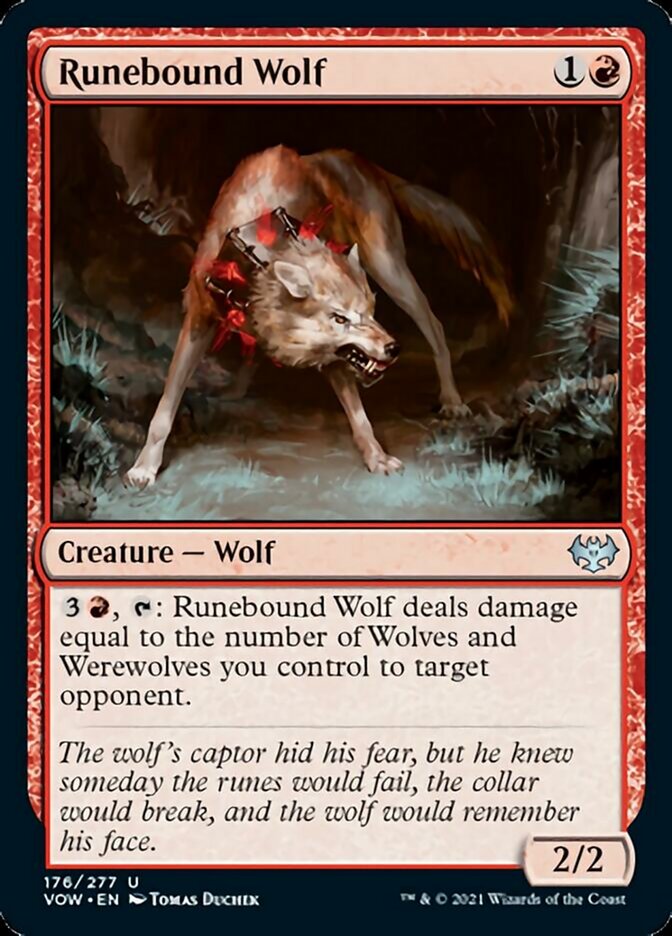 {C} Runebound Wolf [Innistrad: Crimson Vow][VOW 176]