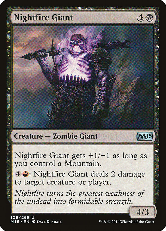 {C} Nightfire Giant [Magic 2015][M15 109]