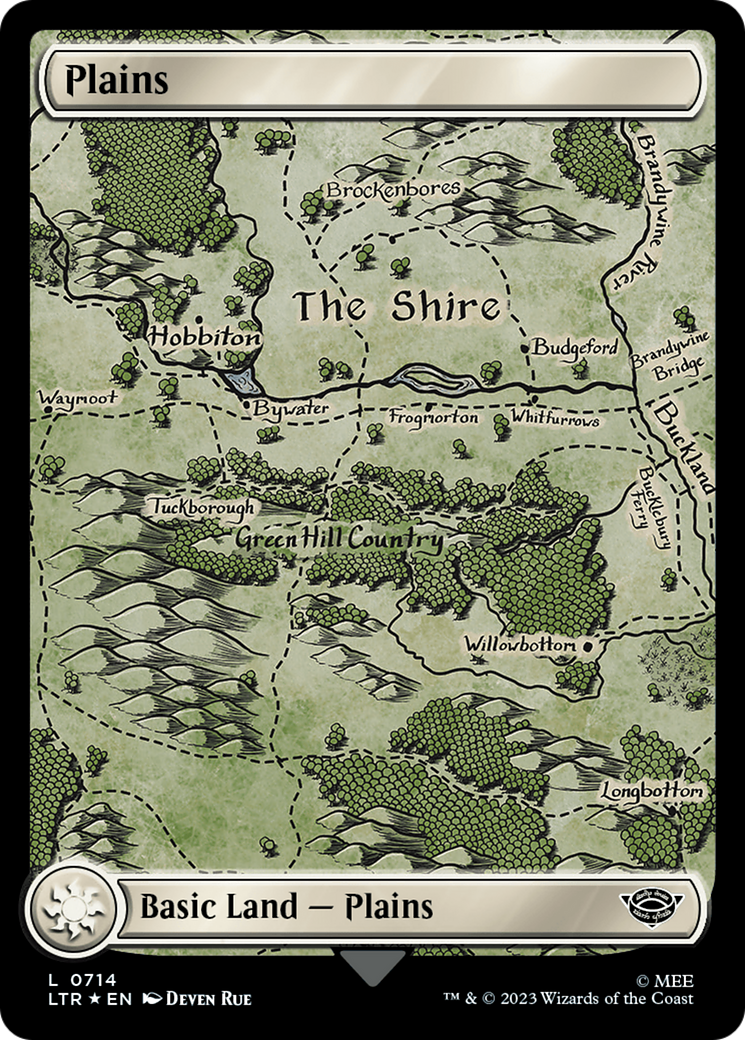 {B} Plains (0714) (Surge Foil) [The Lord of the Rings: Tales of Middle-Earth][LTR 714]