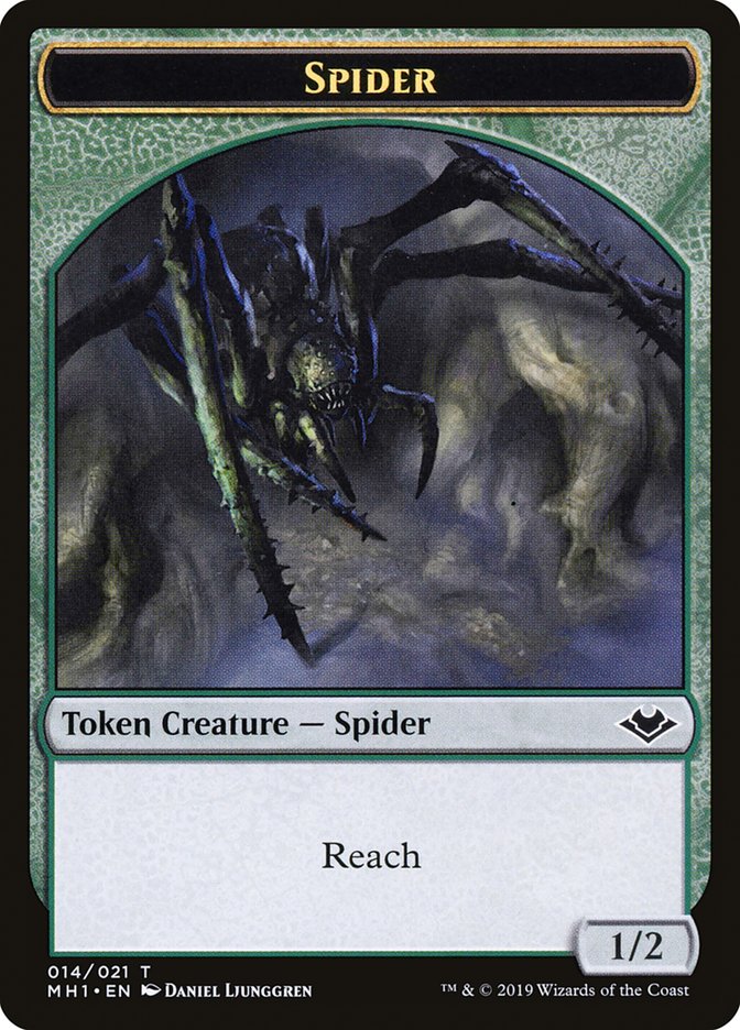 {T} Zombie (007) // Spider (014) Double-sided Token [Modern Horizons Tokens][TMH1 007]