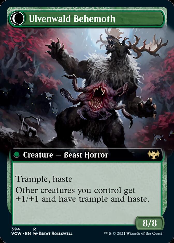 {R} Ulvenwald Oddity // Ulvenwald Behemoth (Extended Art) [Innistrad: Crimson Vow][VOW 394]