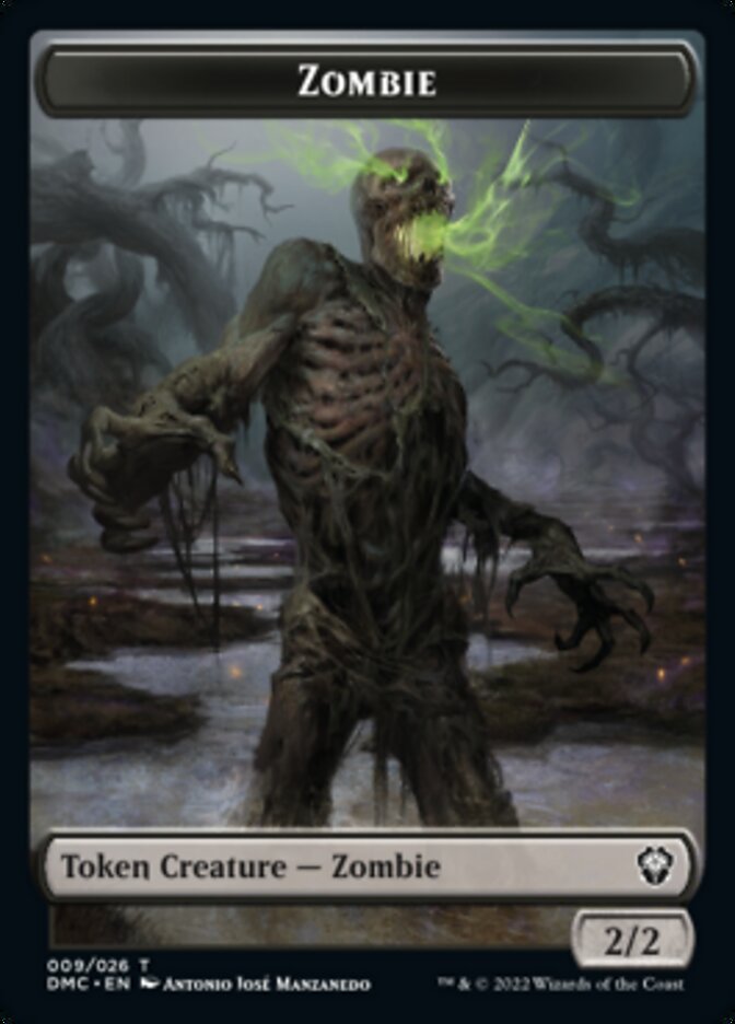 {T} Zombie Token [Dominaria United Commander Tokens][TDMC 009]