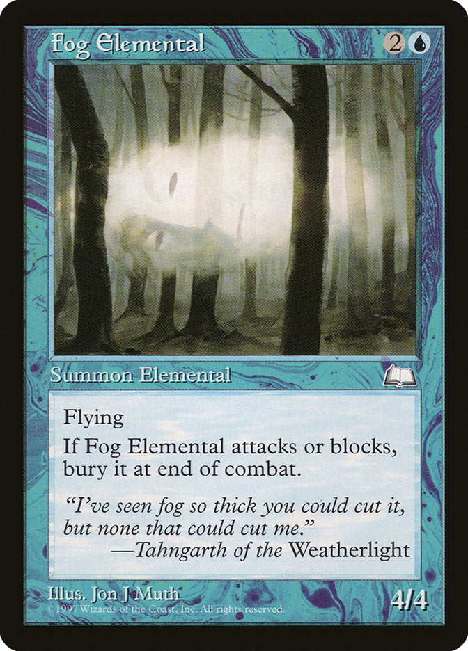 {C} Fog Elemental [Weatherlight][WTH 040]