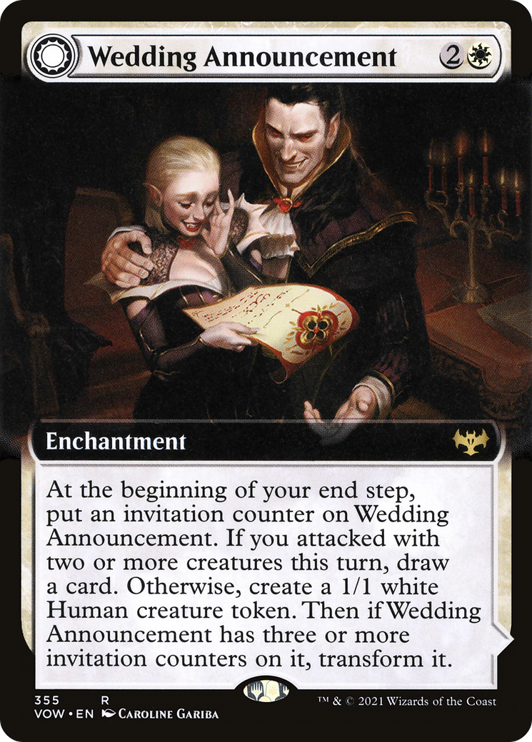 {R} Wedding Announcement // Wedding Festivity (Extended Art) [Innistrad: Crimson Vow][VOW 355]