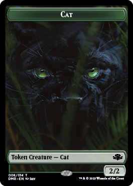 {T} Zombie // Cat (008) Double-Sided Token [Dominaria Remastered Tokens][TDMR 5//8]