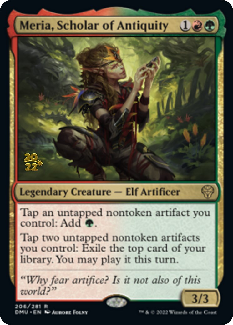 {@R} Meria, Scholar of Antiquity [Dominaria United Prerelease Promos][PR DMU 206]