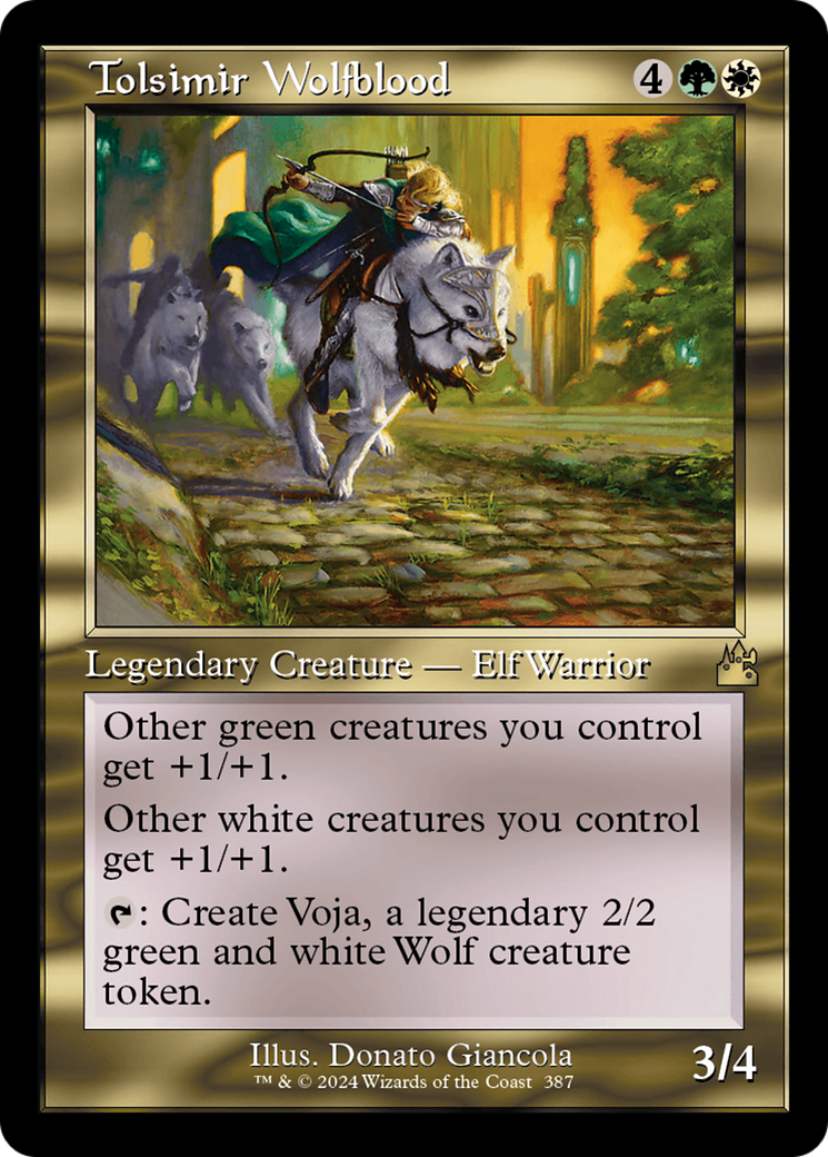 {R} Tolsimir Wolfblood (Retro Frame) [Ravnica Remastered][RVR 387]