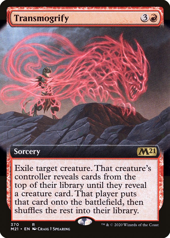 {R} Transmogrify (Extended Art) [Core Set 2021][M21 370]