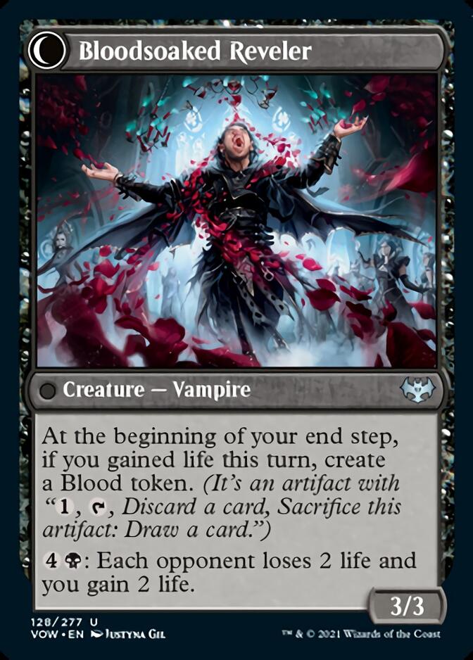 {C} Restless Bloodseeker // Bloodsoaked Reveler [Innistrad: Crimson Vow][VOW 128]