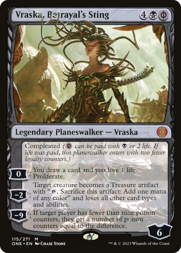 {@R} Vraska, Betrayal's Sting [Phyrexia: All Will Be One][ONE 115]