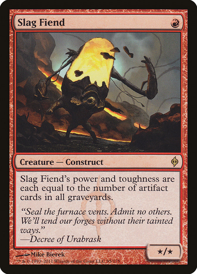 {R} Slag Fiend [New Phyrexia][NPH 095]