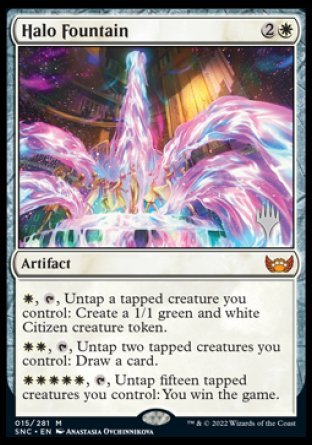 {R} Halo Fountain (Promo Pack) [Streets of New Capenna Promos][PP SNC 015]