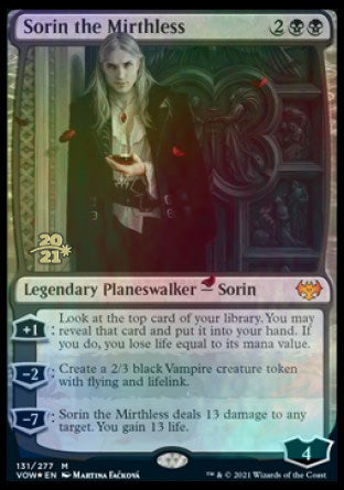 {@R} Sorin the Mirthless [Innistrad: Crimson Vow Prerelease Promos][PR VOW 131]