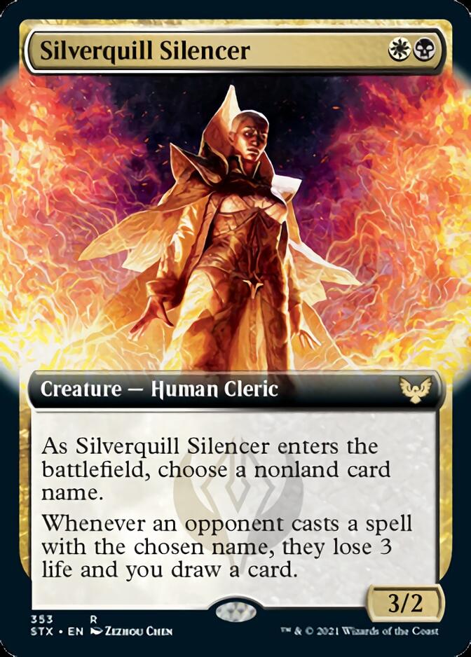 {R} Silverquill Silencer (Extended Art) [Strixhaven: School of Mages][STX 353]