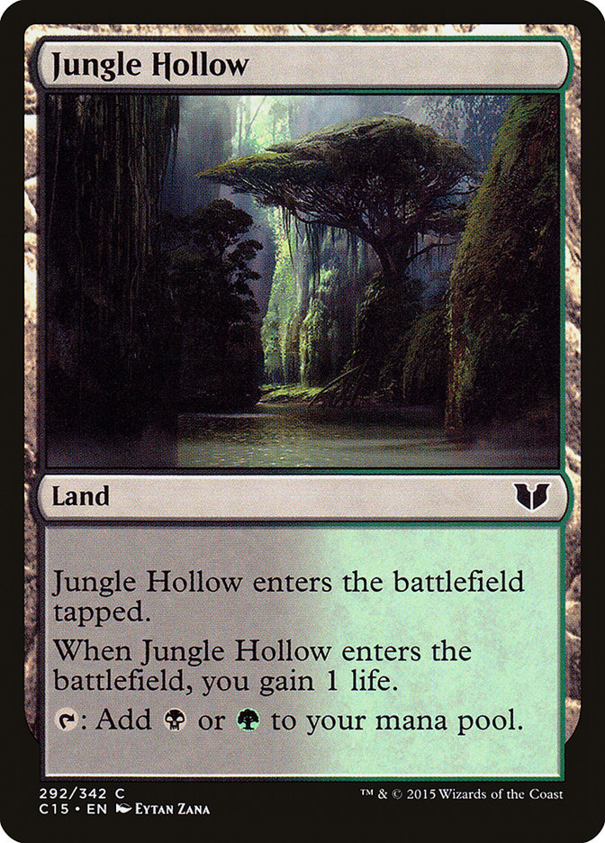 {C} Jungle Hollow [Commander 2015][C15 292]