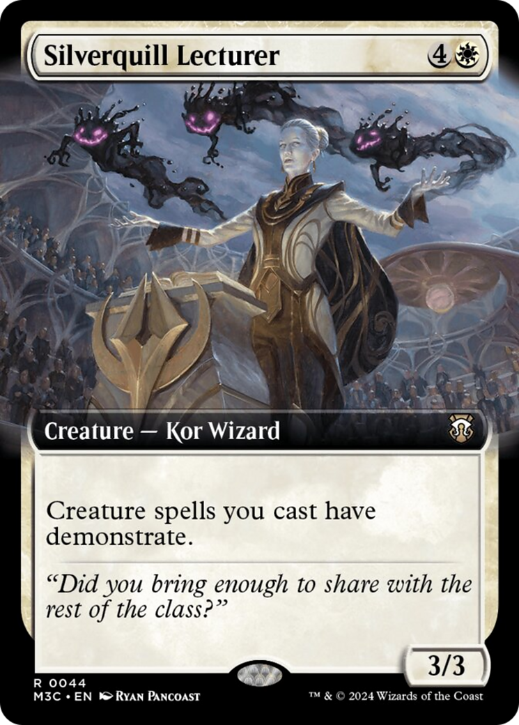 {R} Silverquill Lecturer (Extended Art) (Ripple Foil) [Modern Horizons 3 Commander][RPF M3C 044]