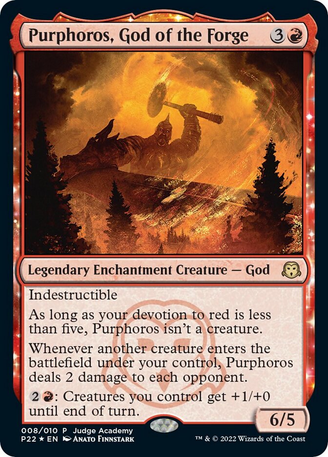 {R} Purphoros, God of the Forge [Judge Gift Cards 2022][PA P22 008]