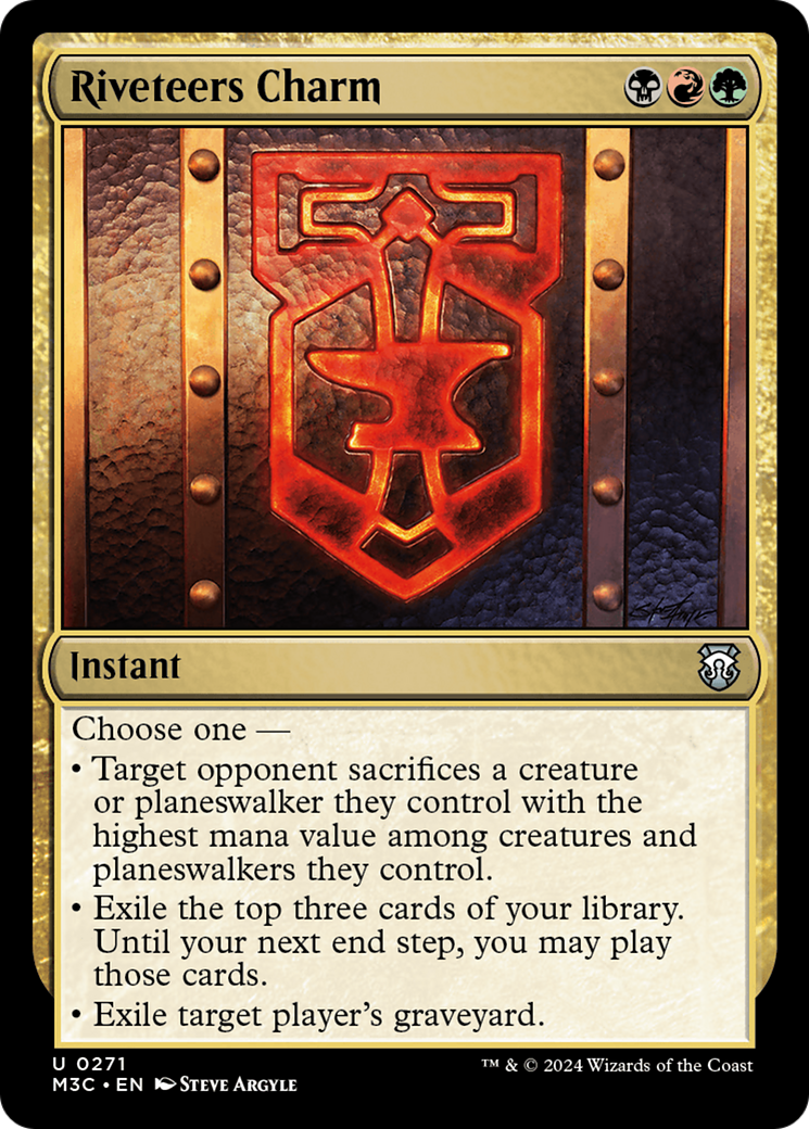 {C} Riveteers Charm (Ripple Foil) [Modern Horizons 3 Commander][RPF M3C 271]