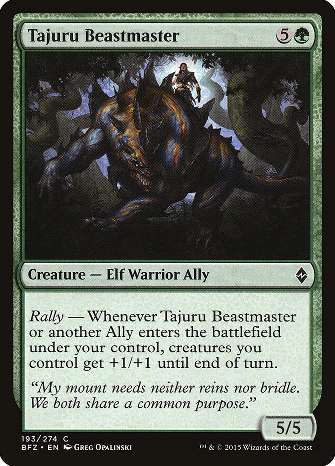 {C} Tajuru Beastmaster [Battle for Zendikar][BFZ 193]