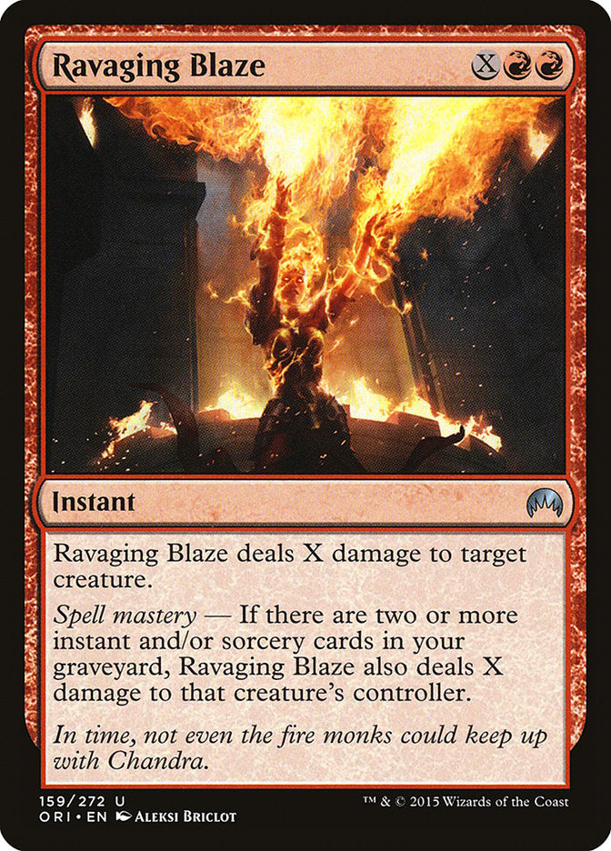 {C} Ravaging Blaze [Magic Origins][ORI 159]