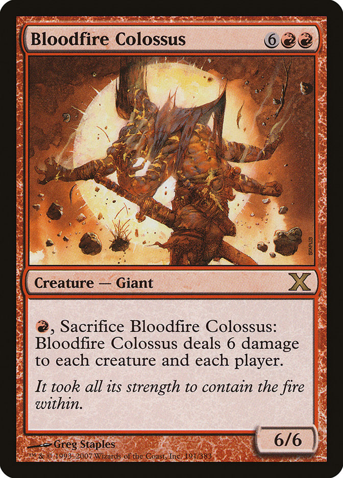 {R} Bloodfire Colossus [Tenth Edition][10E 191]