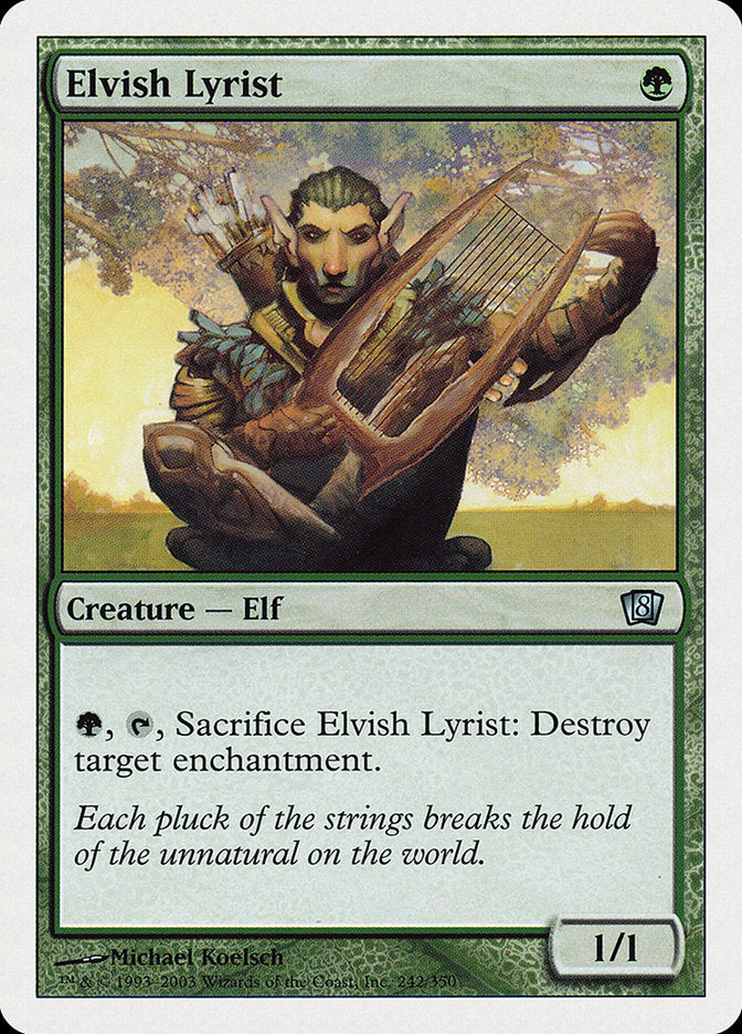 {C} Elvish Lyrist [Eighth Edition][8ED 242]