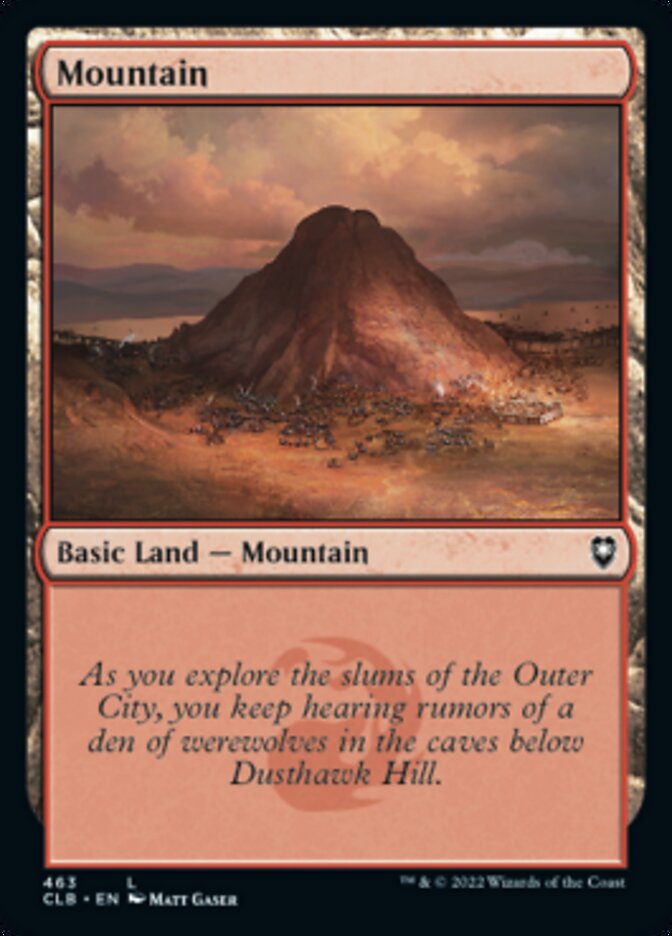 {B}[CLB 463] Mountain (463) [Commander Legends: Battle for Baldur's Gate]