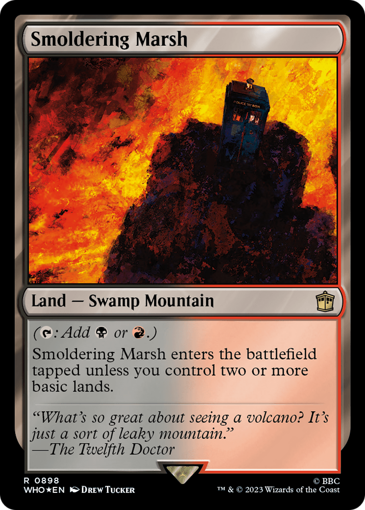 {R} Smoldering Marsh (Surge Foil) [Doctor Who][WHO 898]