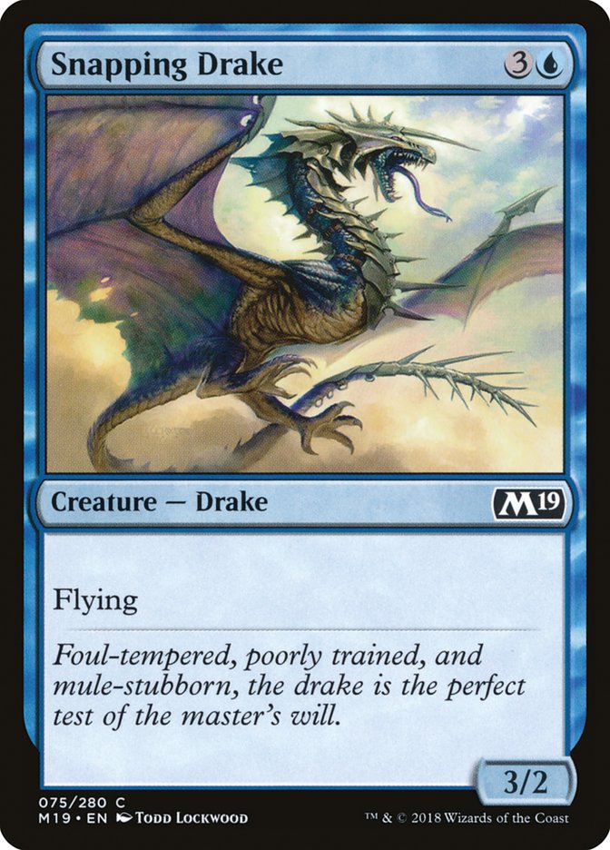 {C} Snapping Drake [Core Set 2019][M19 075]