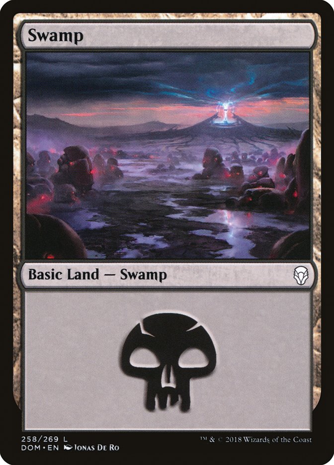 {B}[DOM 258] Swamp (258) [Dominaria]