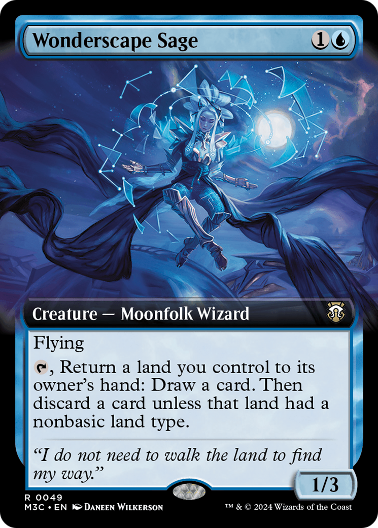 {R} Wonderscape Sage (Extended Art) [Modern Horizons 3 Commander][M3C 049]