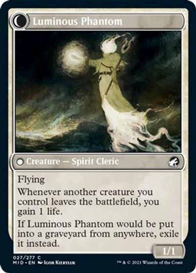 {C} Lunarch Veteran // Luminous Phantom [Innistrad: Midnight Hunt][MID 027]