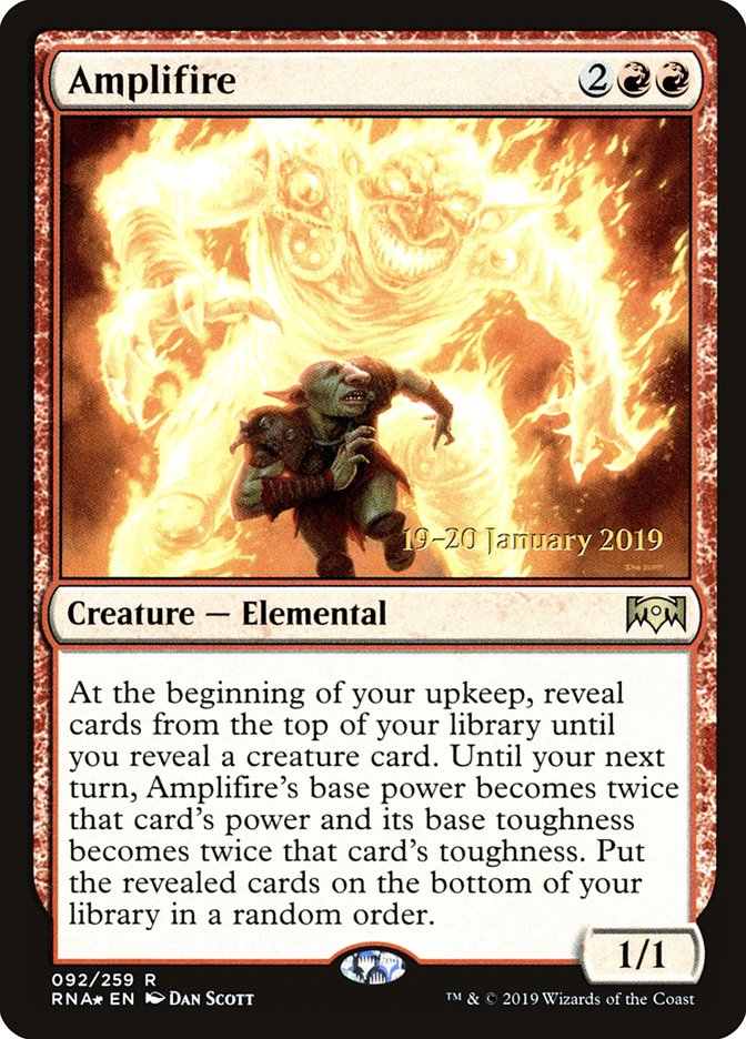 {R} Amplifire [Ravnica Allegiance Prerelease Promos][PR RNA 092]