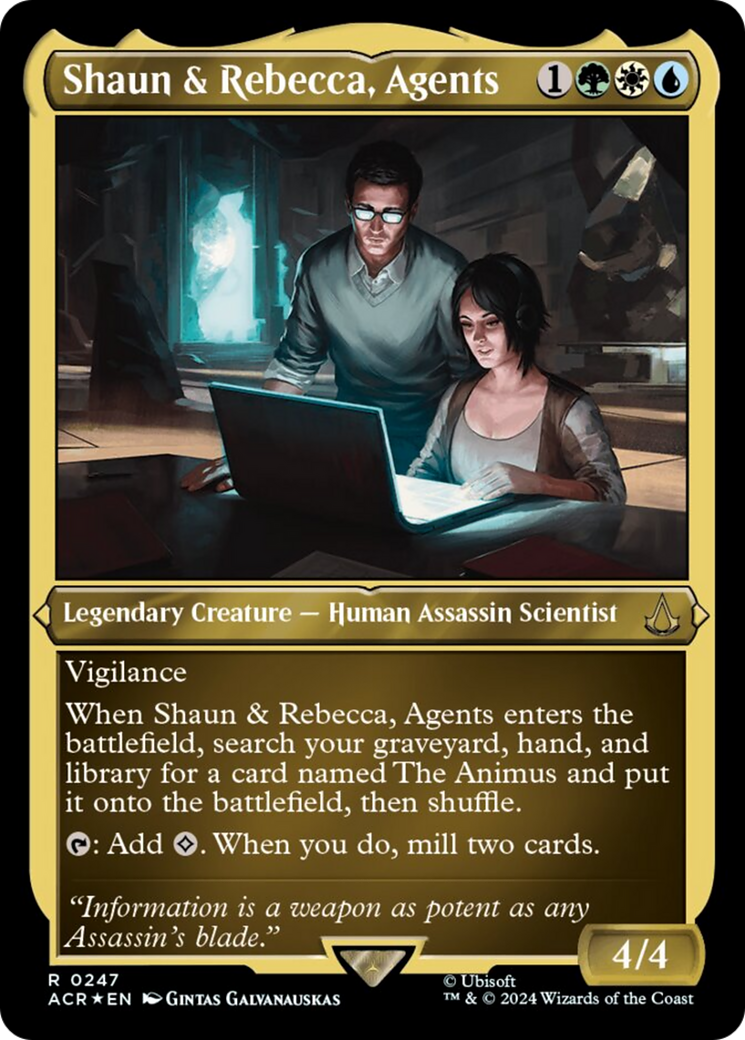 {R} Shaun & Rebecca, Agents (Foil Etched) [Assassin's Creed][ACR 247]