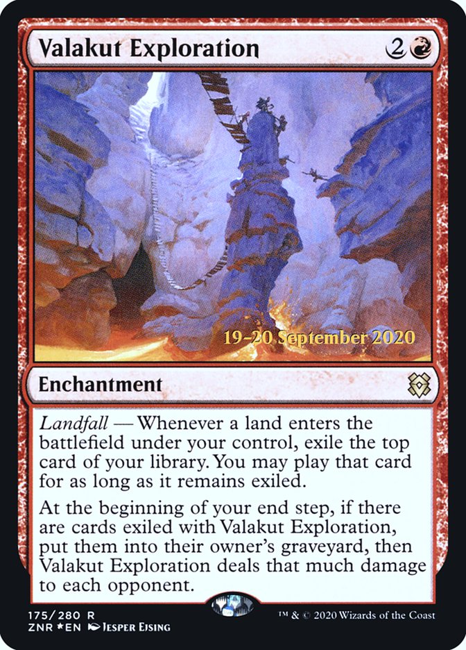 {R} Valakut Exploration [Zendikar Rising Prerelease Promos][PR ZNR 175]