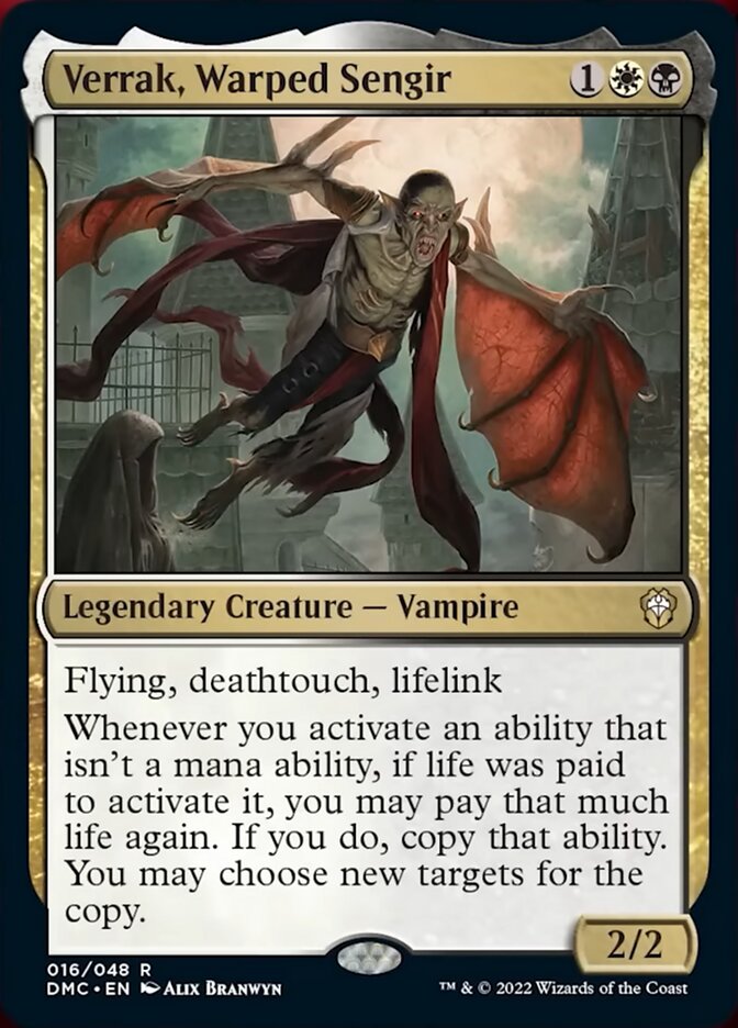 {R} Verrak, Warped Sengir [Dominaria United Commander][DMC 016]