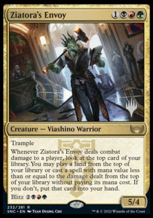 {R} Ziatora's Envoy (Promo Pack) [Streets of New Capenna Promos][PP SNC 232]