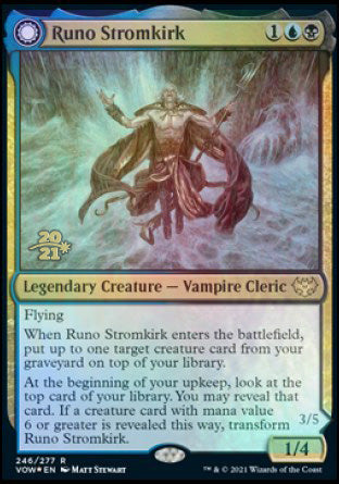 {@R} Runo Stromkirk // Krothuss, Lord of the Deep [Innistrad: Crimson Vow Prerelease Promos][PR VOW 246]