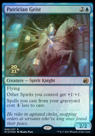 {R} Patrician Geist [Innistrad: Midnight Hunt Prerelease Promos][PR MID 069]