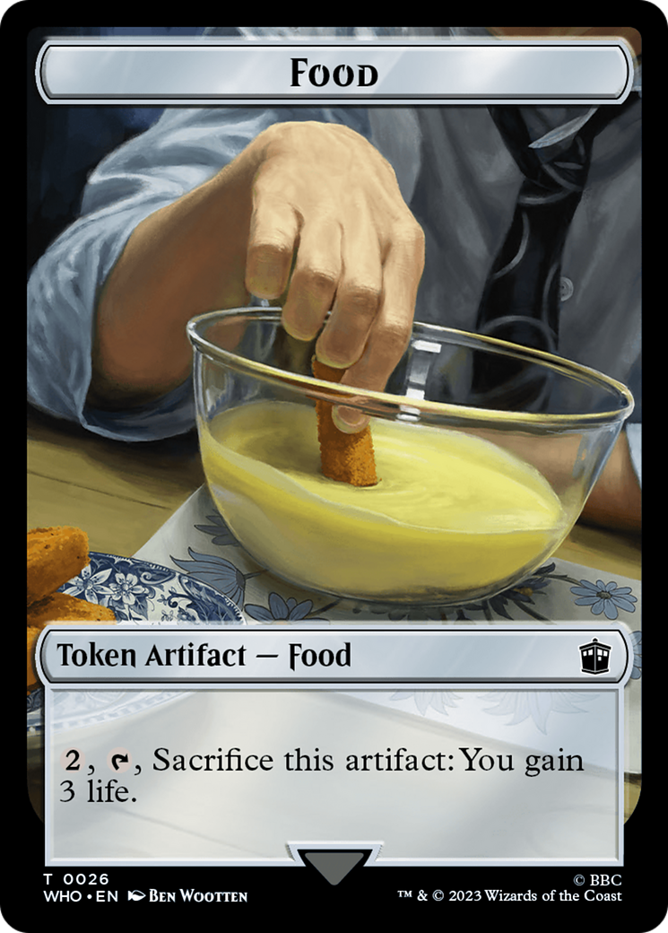 {T} Soldier // Food (0026) Double-Sided Token [Doctor Who Tokens][TWHO 8//26]