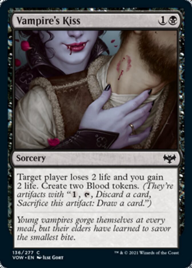 {C} Vampire's Kiss [Innistrad: Crimson Vow][VOW 136]