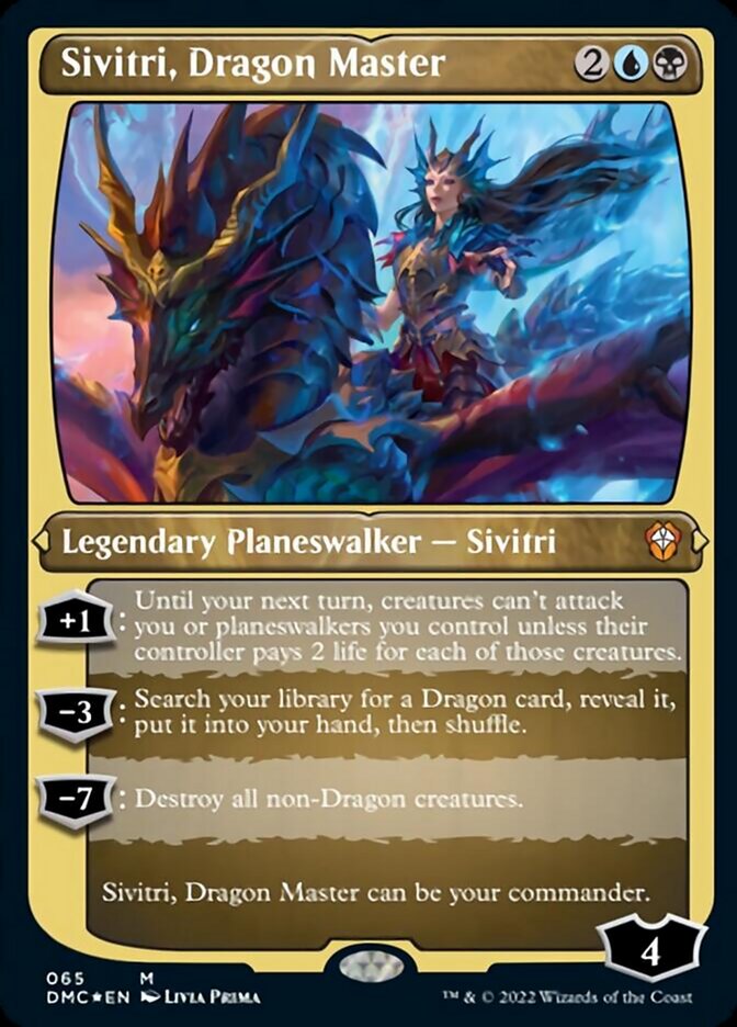 {R} Sivitri, Dragon Master (Foil Etched) [Dominaria United Commander][DMC 065]