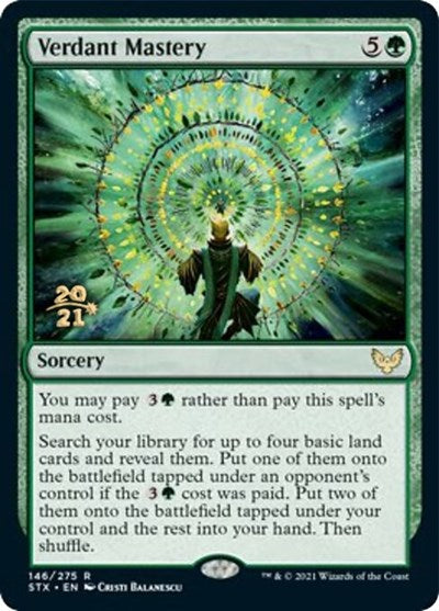 {R} Verdant Mastery [Strixhaven: School of Mages Prerelease Promos][PR STX 146]